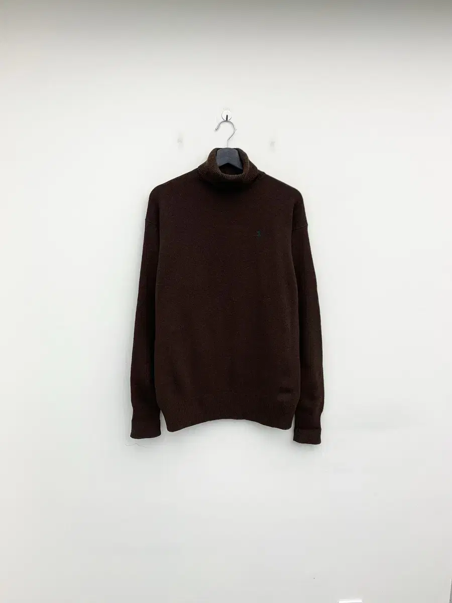 Polo Ralph Lauren Brown High-Neck Wool Sweater