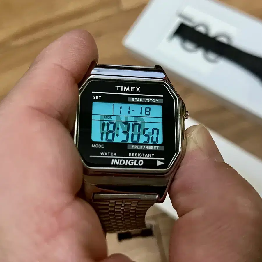 TIMEX X END. T80 실버/블랙 극미중고