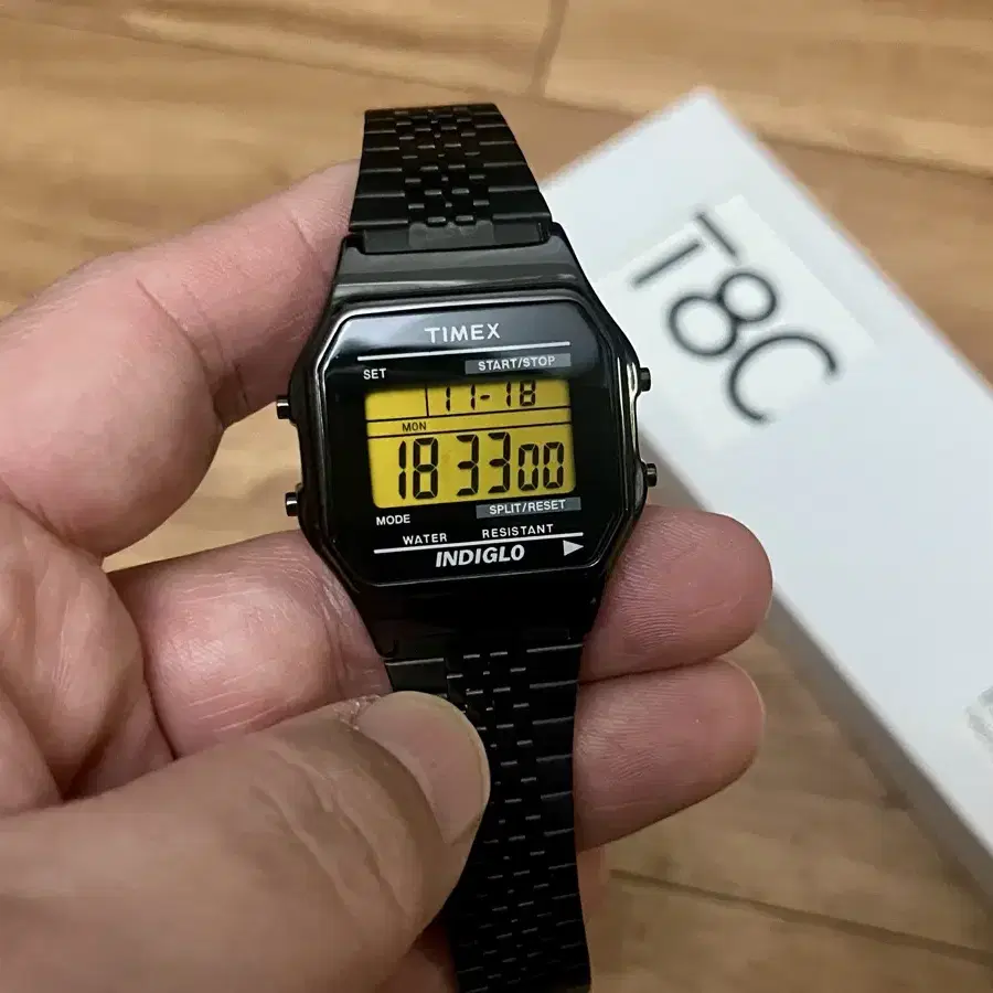 TIMEX X END. T80 실버/블랙 극미중고