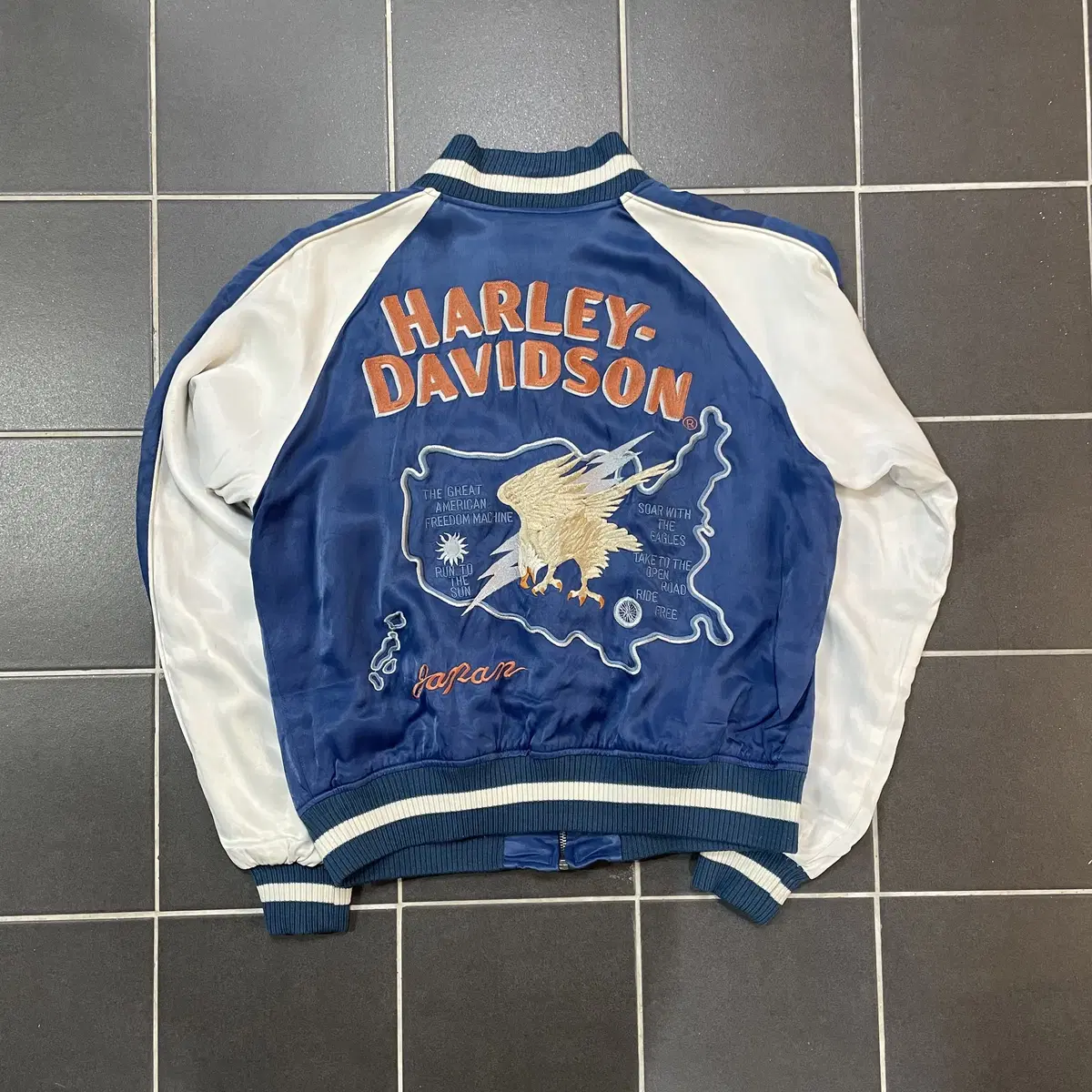 Harley Davidson 할리데이비슨 레이온 스카쟌자켓