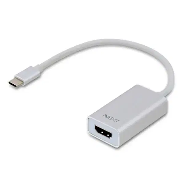 4K지원 USB C type 변환 HDMI 케이블형 컨버터 화이트