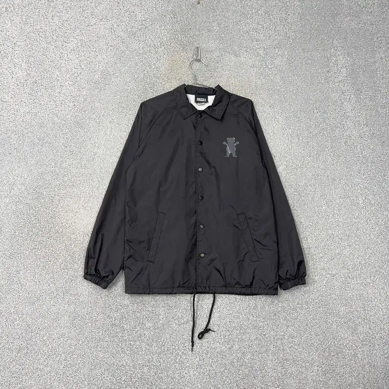 Grizzly Bear Logo Black Coach Jacket