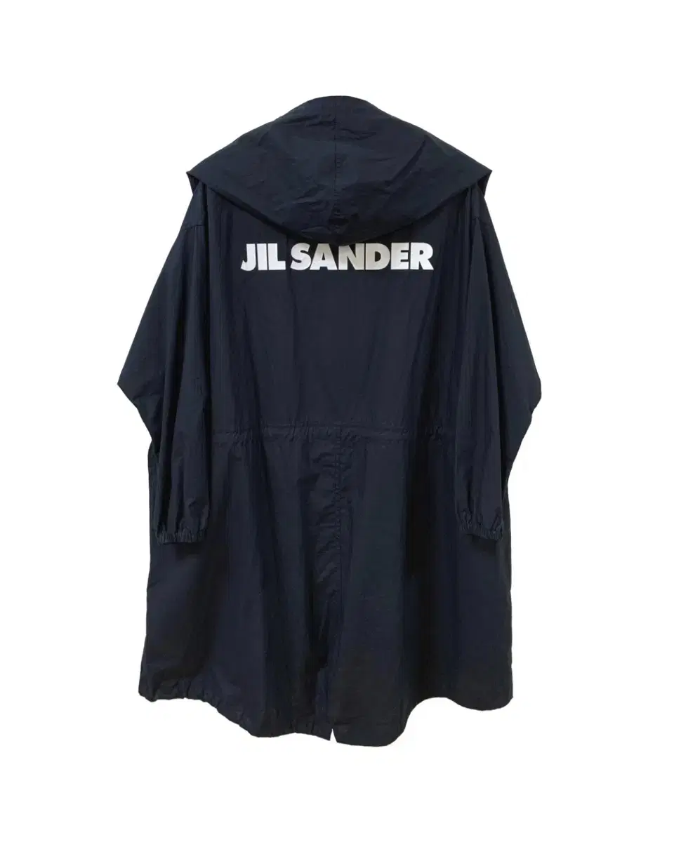 Jill Sander Trench Coat Jacket Fishtail Outdoor Windbreaker Windbreaker in Navy