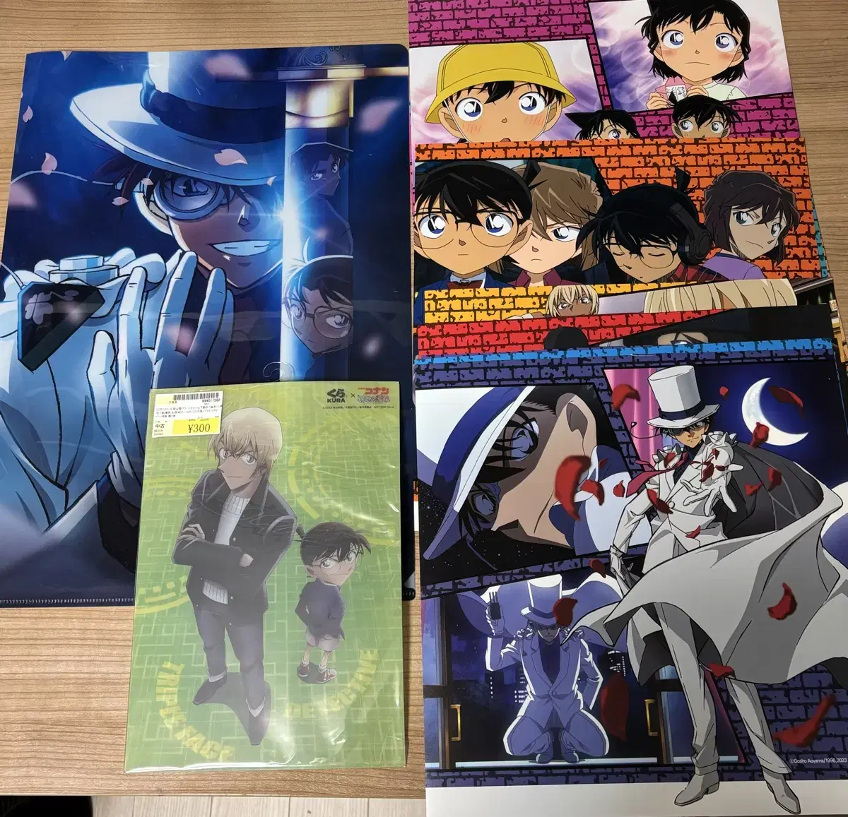 Detective Conan A3 Pentagram Holder + Mini File + Calendar Illustrations Shinichi Kid