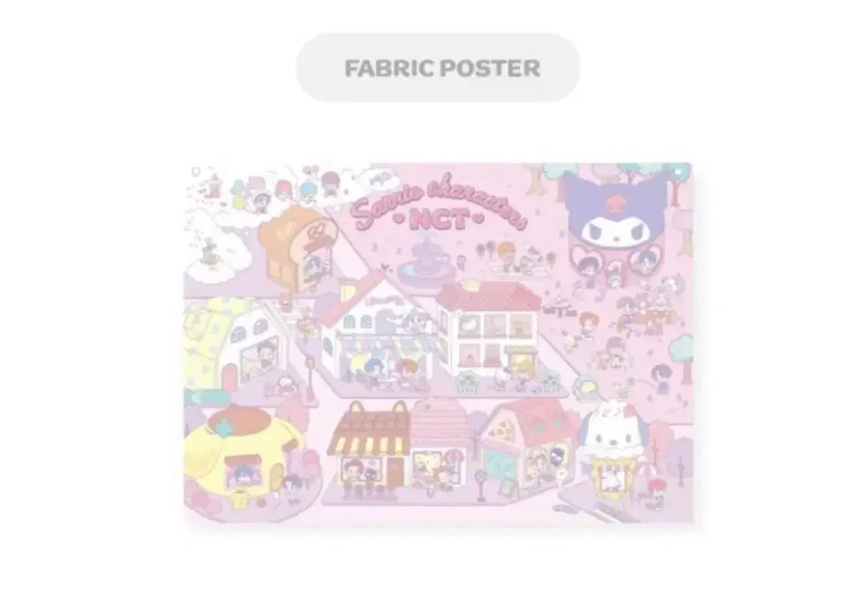 (unsealed) nct Sanrio Collaborative Fabric poster NCT 127 Dream Weight