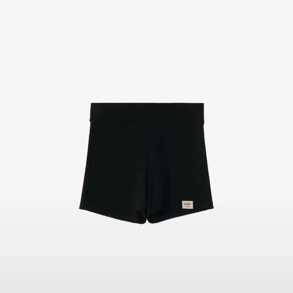 글로니 glowny 클래식 립 쇼츠 팬츠 블랙 s RIB SHORTS