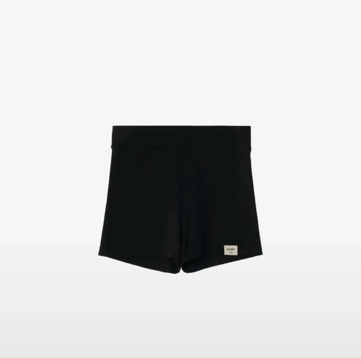 글로니 glowny 클래식 립 쇼츠 팬츠 블랙 s RIB SHORTS