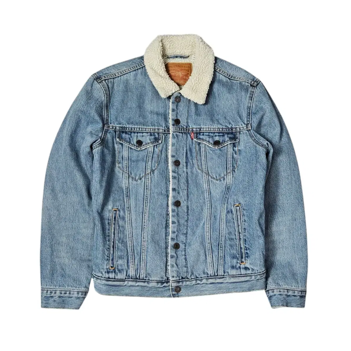 Levi's Denim Sherpa Fleece Jacket Denim Jacket M