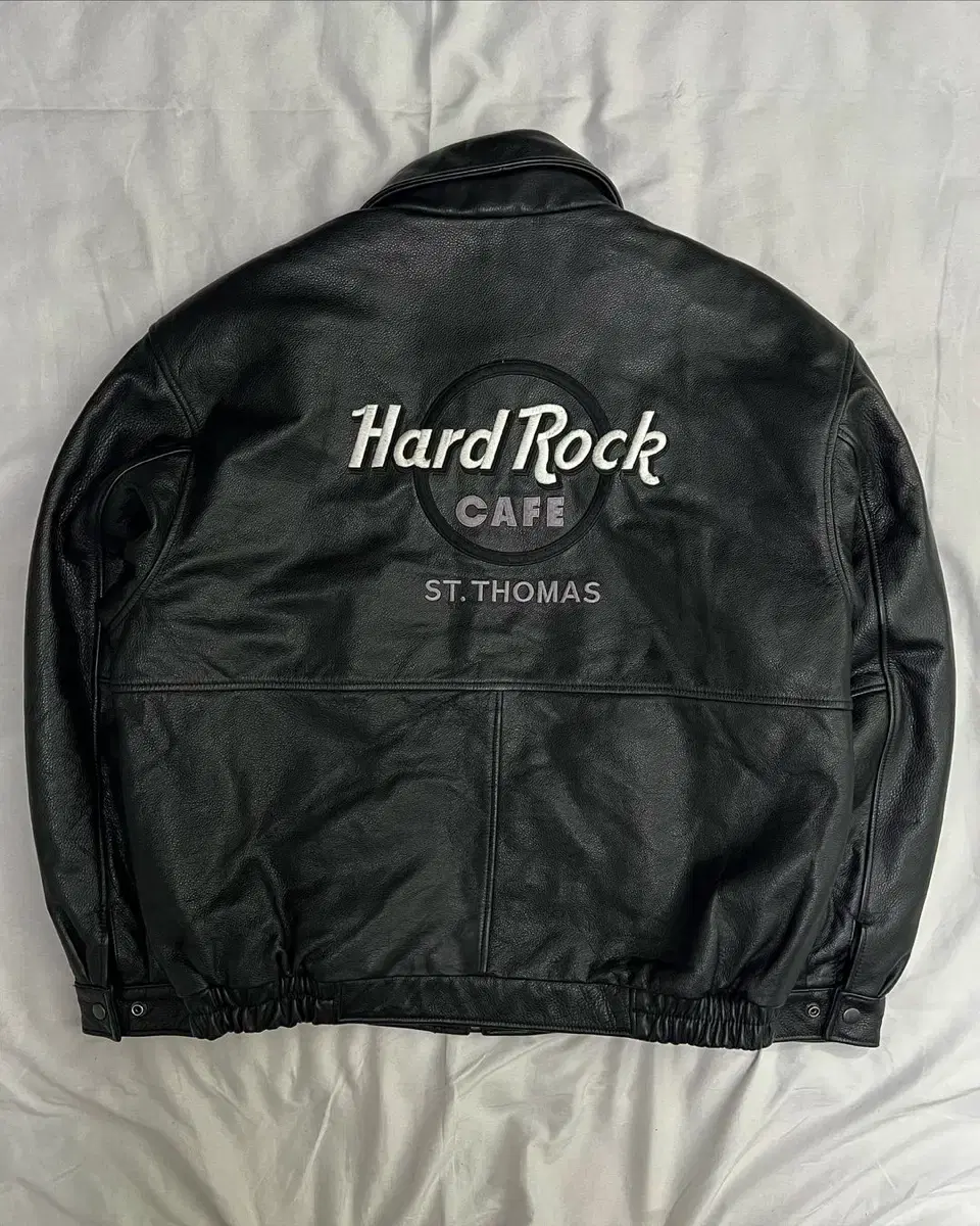 Hard Rock Cafe Vintage Bloomin' Leather Jacket