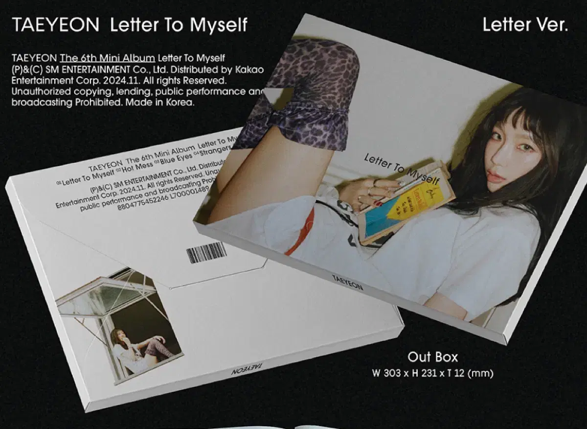 Taeyeon Mini 6th Album Letter to My Self Letter Version sealed album