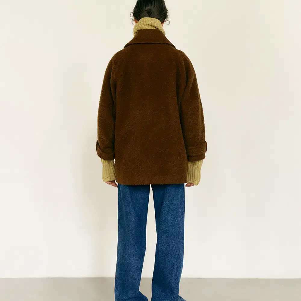 메종마레 FANCY WOOL HALF COAT [CAMEL]