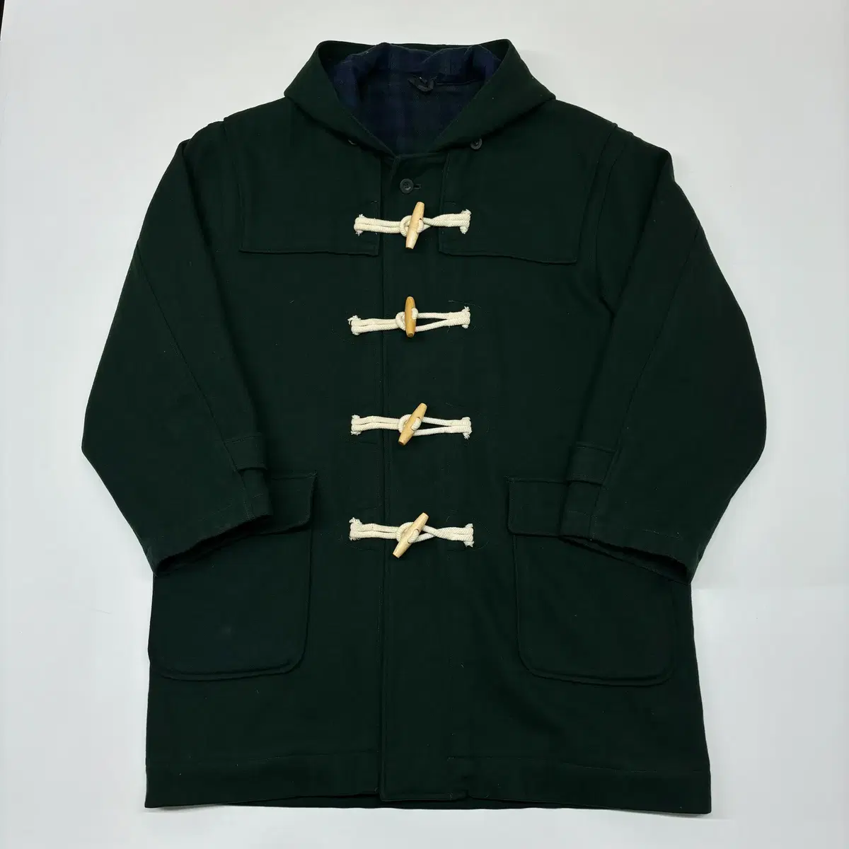 Vintage Duffel Coat Green L [41118]