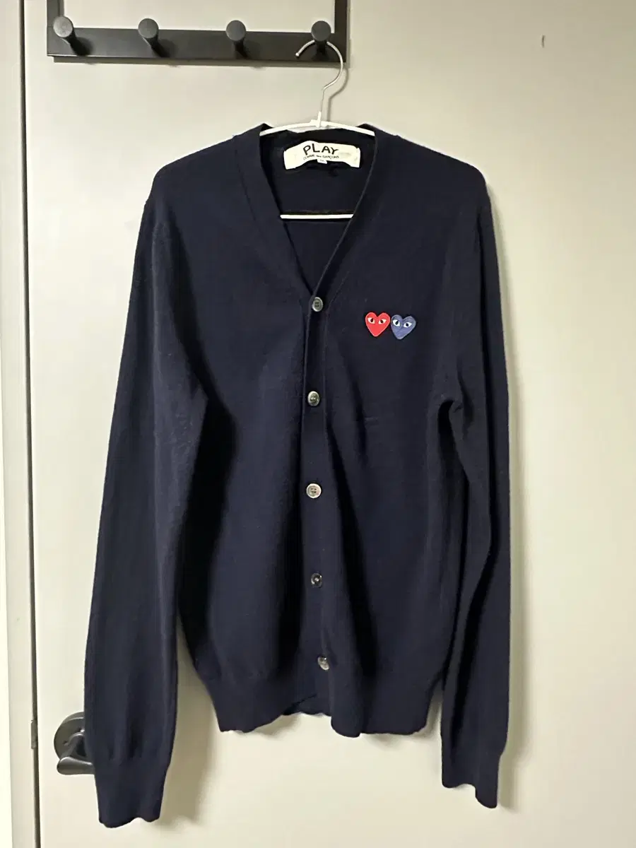 Comme des Garçons Song Double Waffen Cardigan Navy M