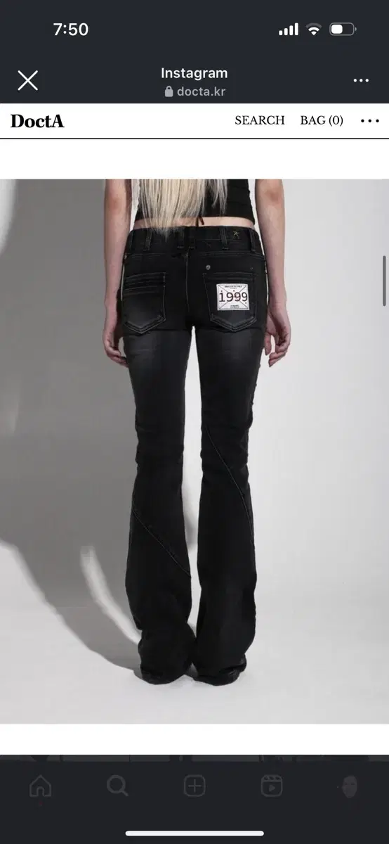 DoctA nokia black jeans 정서님 브랜드 독타