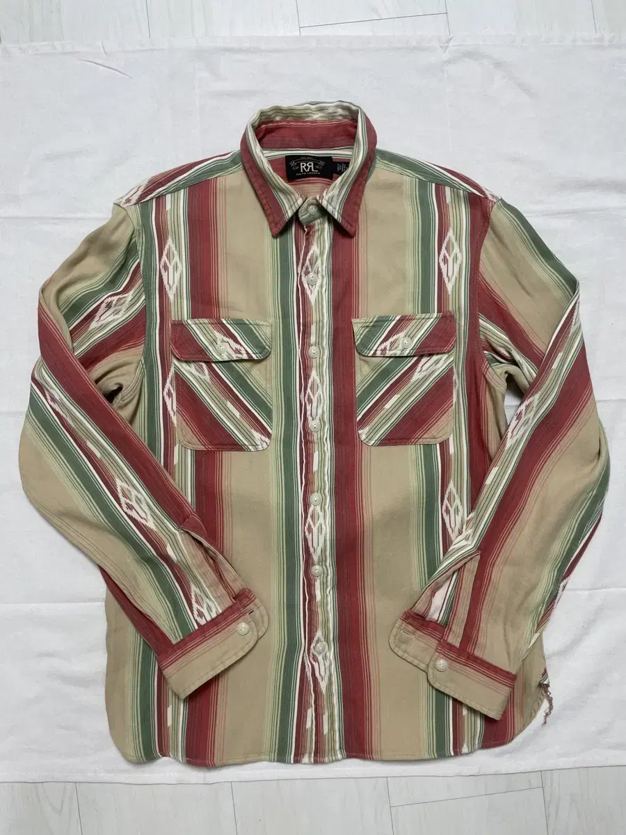 RRL Jacquard Western Heavy Cotton Shirt Work Shirt