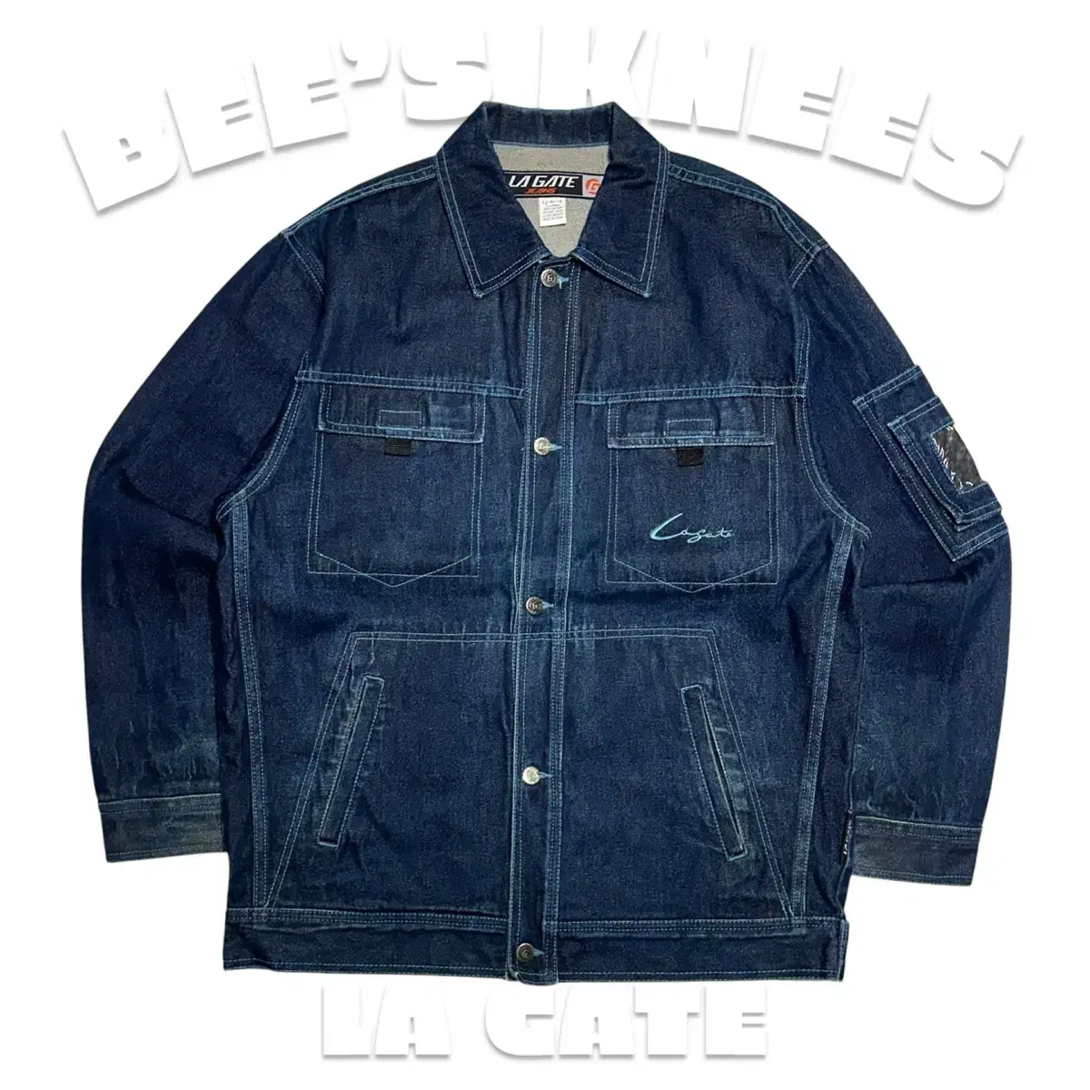 LA GATE L.A. Gate Hip Hop Denim Jacket