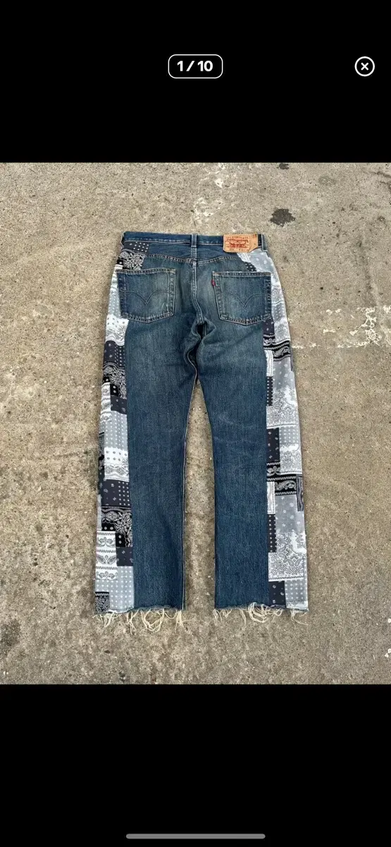 Levis 501 Bandana Remake Denim Pants Levis