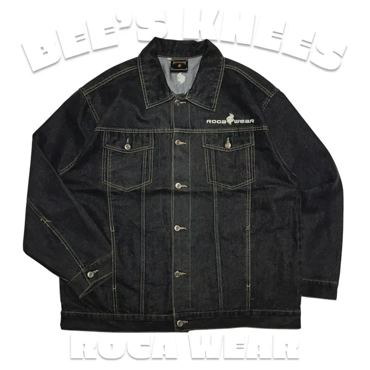 90s ROCAWEAR Hip Hop Denim Jacket