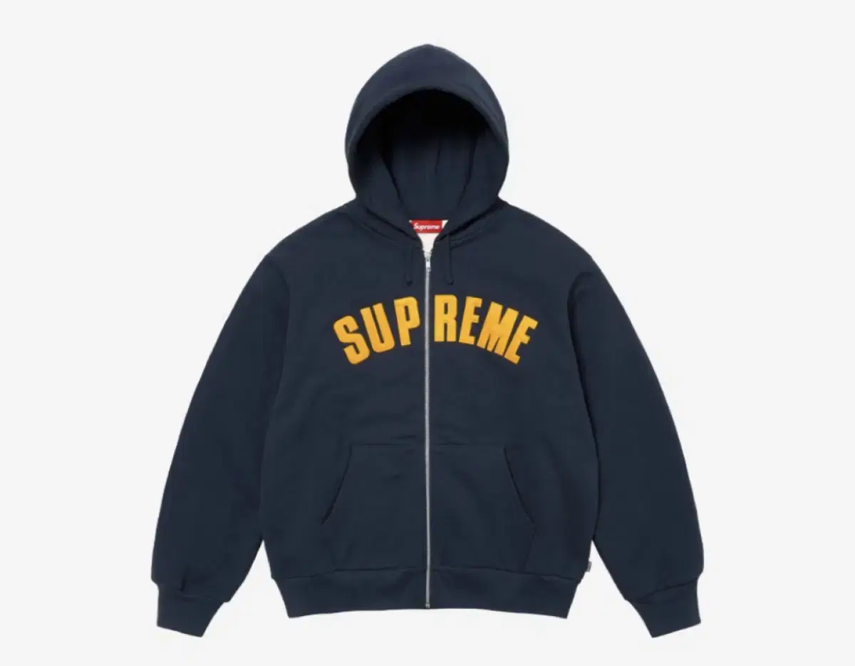 [XL] Supreme Arc Thermal Hooded Zip-Up Sweatshirt Navy 24FW