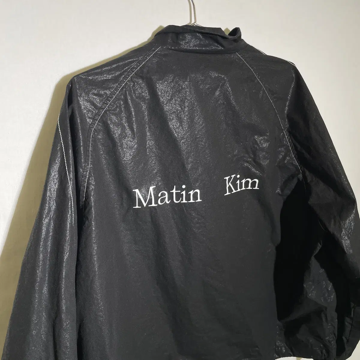 Matengkim Logo Coated Glossy Windbreaker FREE