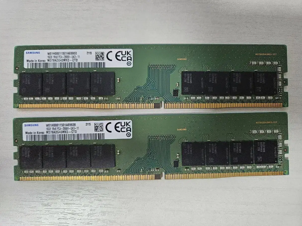 삼성 ddr4 16g 2개