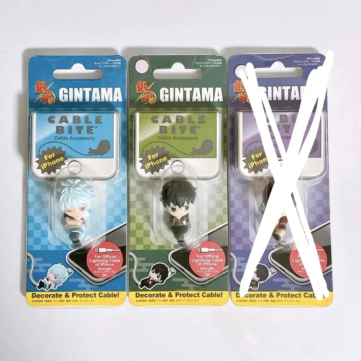 Gintama Gintoki Hijikata Takasugi Cable Bite Figure