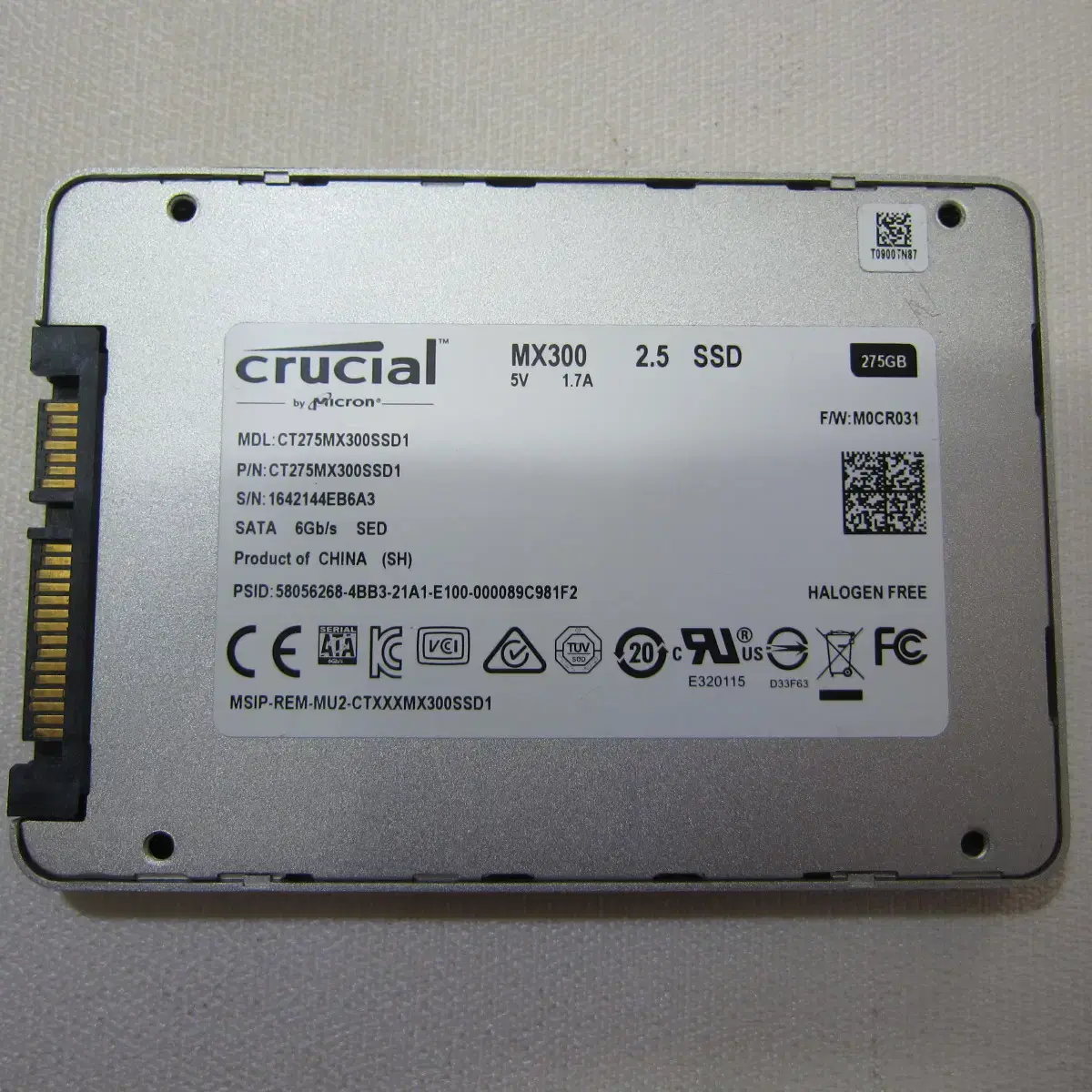 마이크론 SSD Crucial MX300 275G