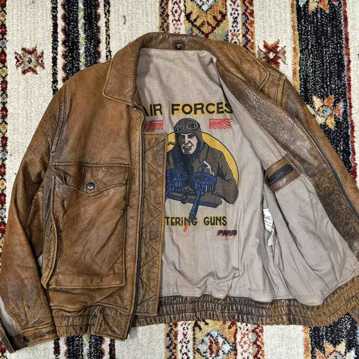 90s US Air Force A-2 Leather Jacket