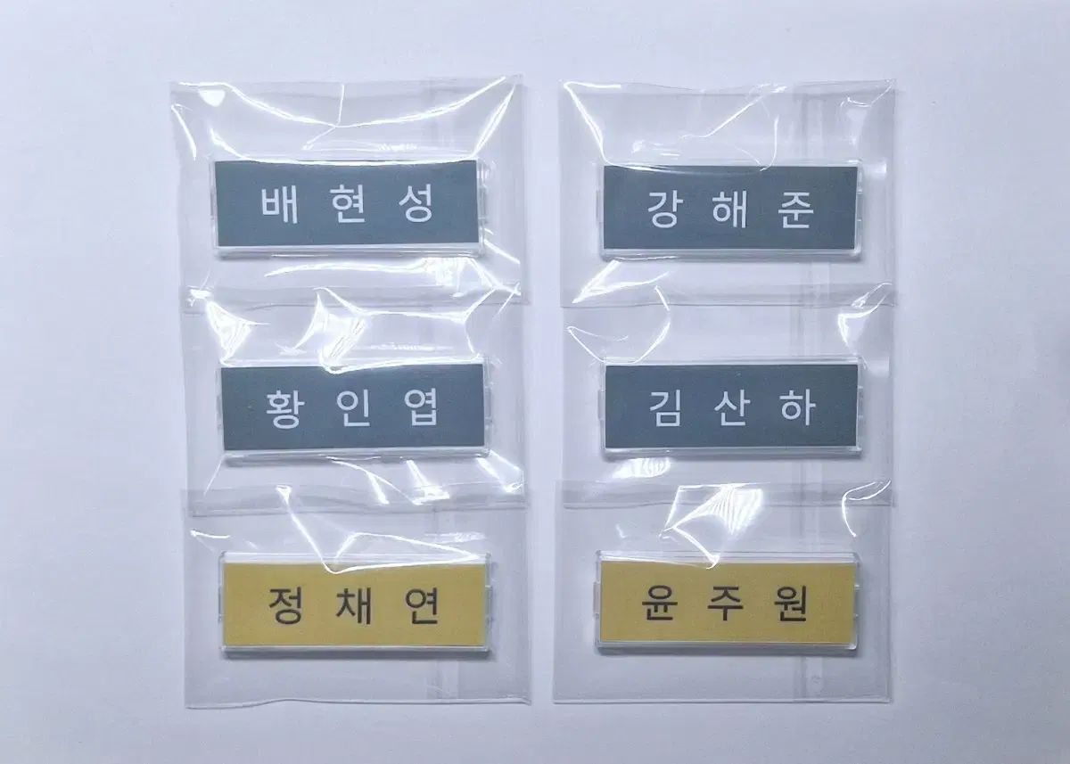 [Prefabricated Family] Name Badge (Hwang Inyup, Bae Hyunseong, Jung Chaeyeon)