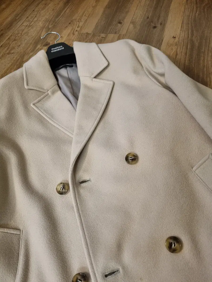 Dirty ShirtMu Overcoat Double-breasted in Cream M