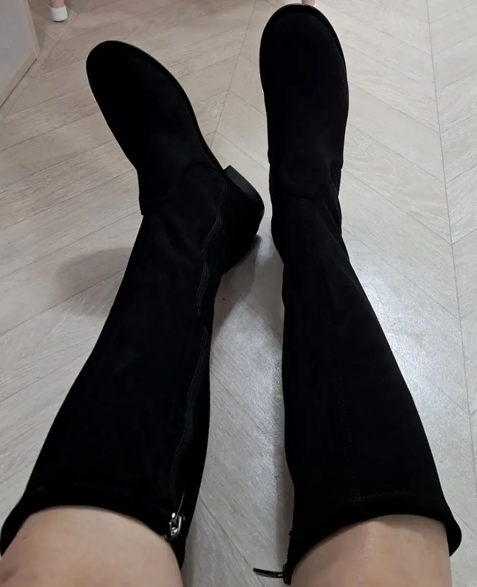 Suede long boots 245