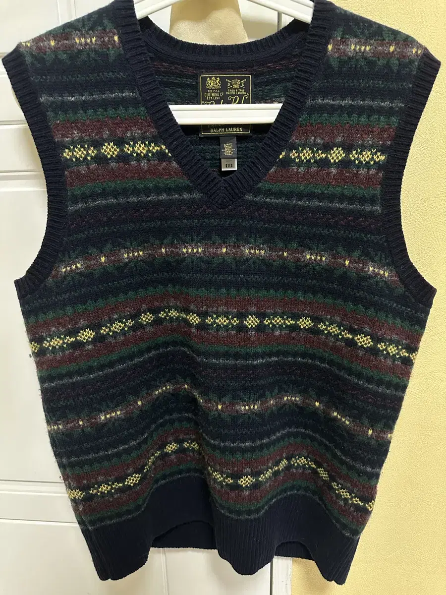 Polo Fair Isle Vest Size S