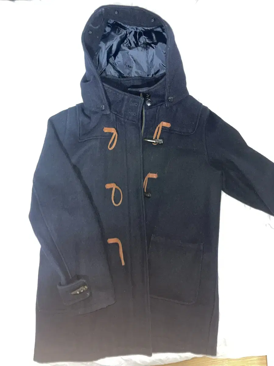 Shuka Vintage Navy Short Duffel Coat