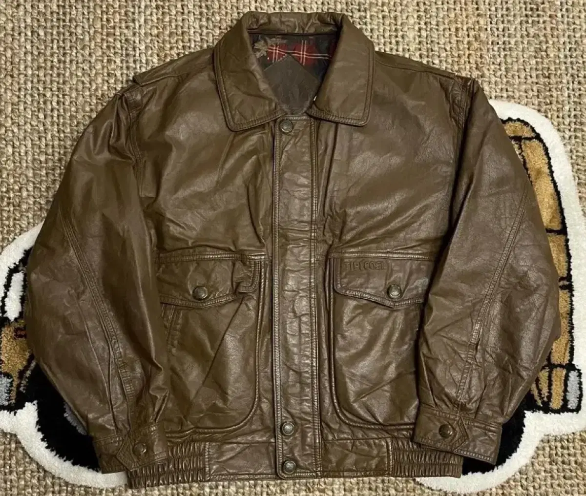 Tipicosi cowhide A-2 leather jacket