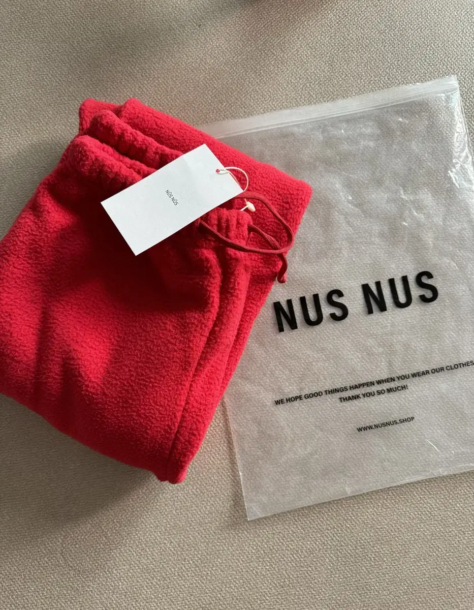 Nusnus 플리스 후리스 팬츠