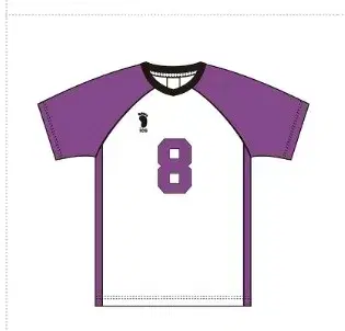 Haikyuu!! Shiratorizawa No. 8 Goshiki Jersey