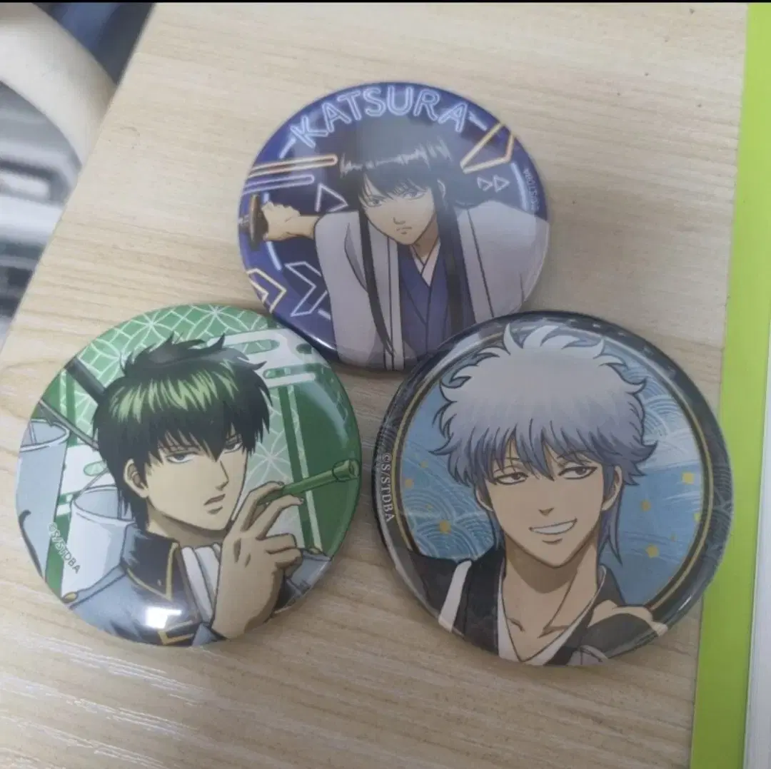 Gintama Canbadge Katsura,Gintoki,Hijikata