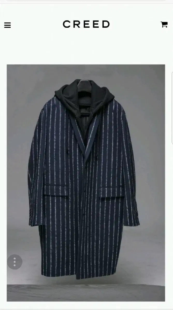 (@creedhomme)Creed Homme Hooded Layered Long Coat