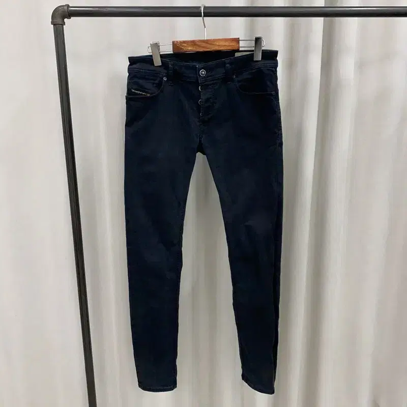 Diesel Black Jin Skinny Span Black Jeans 32" S03702