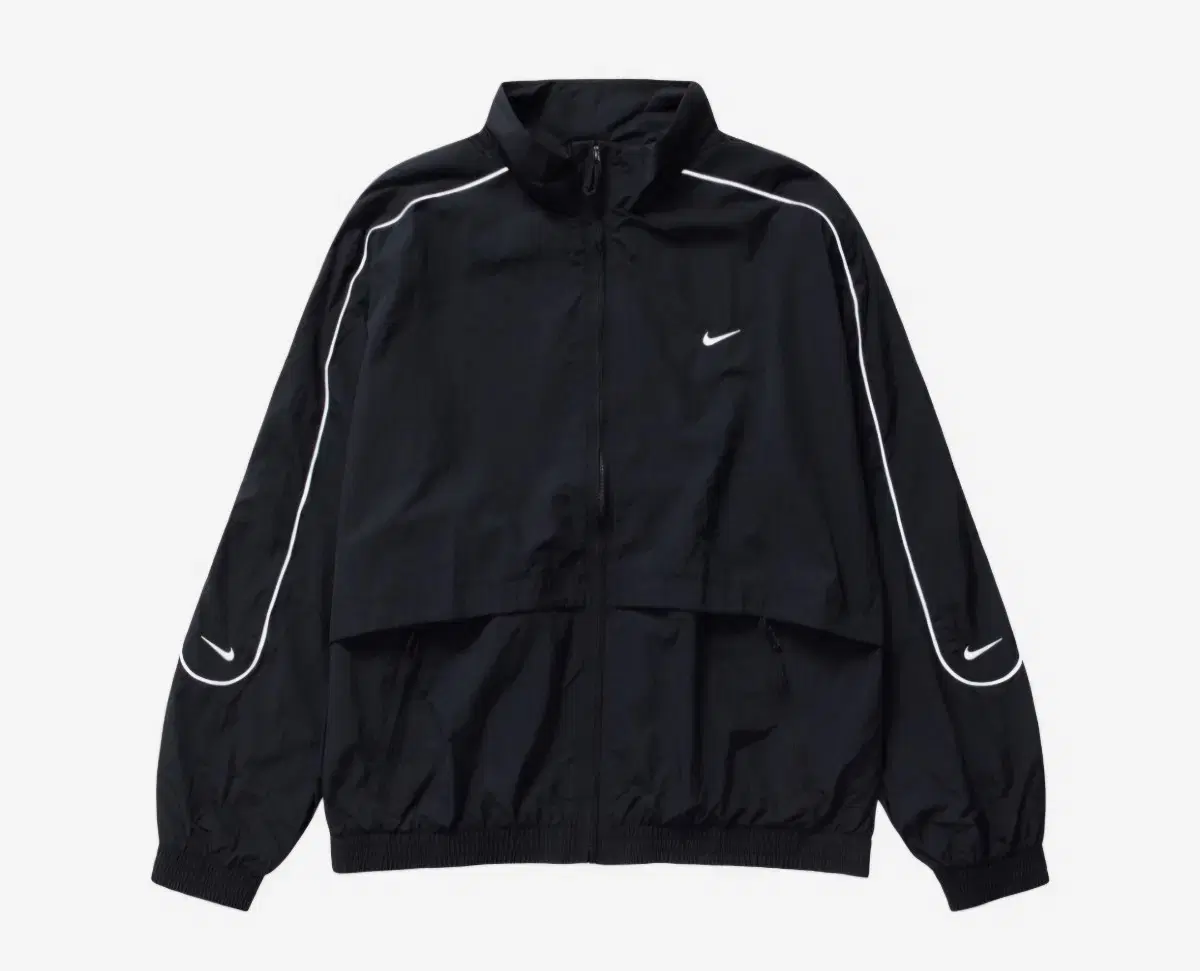 M, L) Nike NSW Solo Swoosh Woven Track Jacket Black