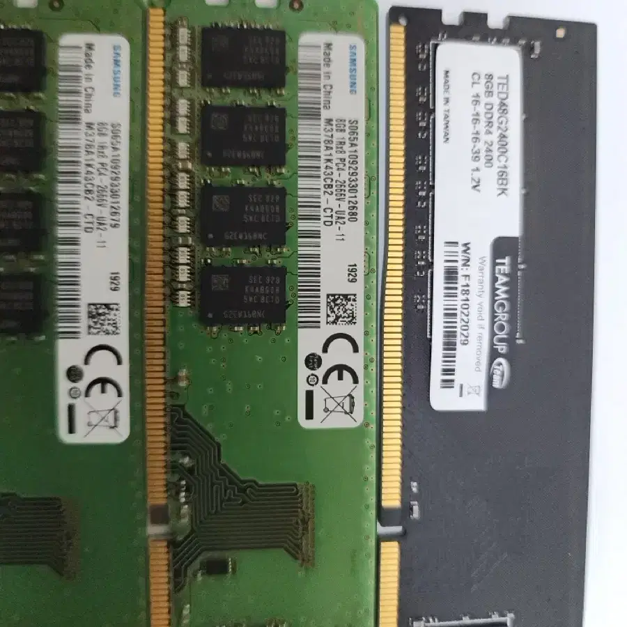 삼성메모리카드8GB DDR4 2666V 개당15000원