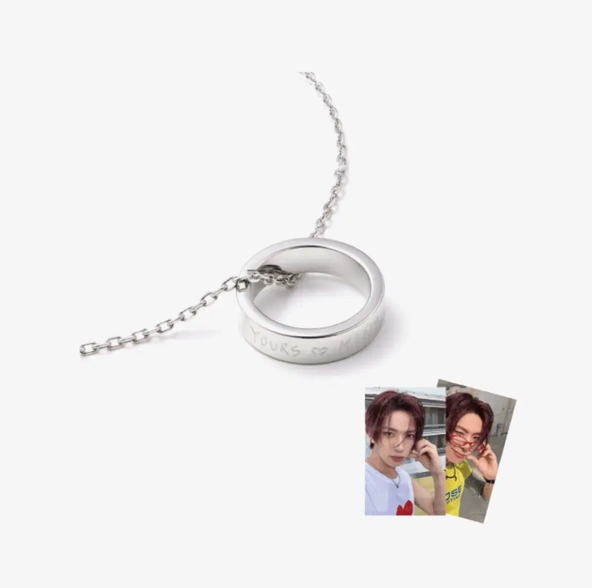 Enhypen heeseung wts ring necklace