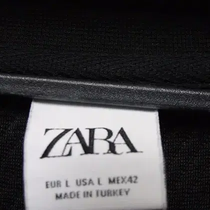 자라 ZARA dnwr 무늬폴리스판 맨투맨티