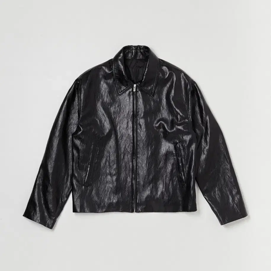 낫띵에브리띵 VEGAN LEATHER JACKET IN BLACK