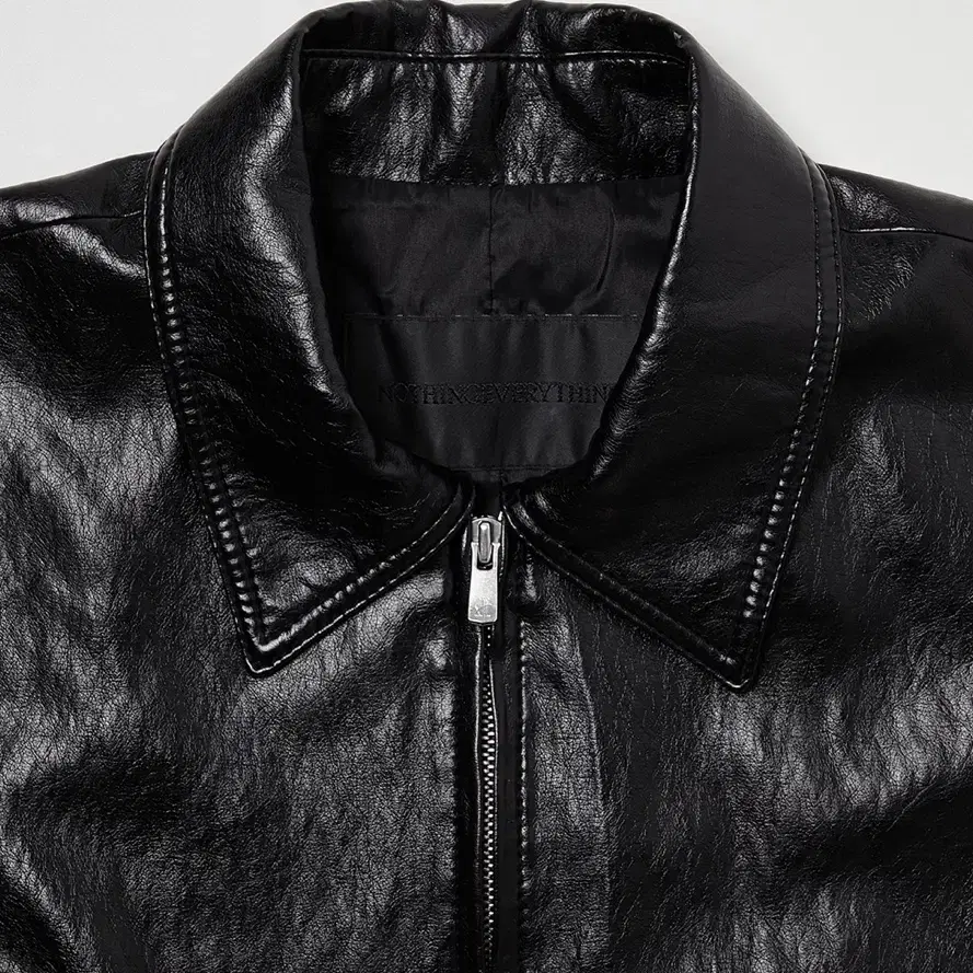 낫띵에브리띵 VEGAN LEATHER JACKET IN BLACK