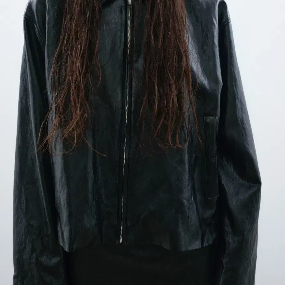 낫띵에브리띵 VEGAN LEATHER JACKET IN BLACK