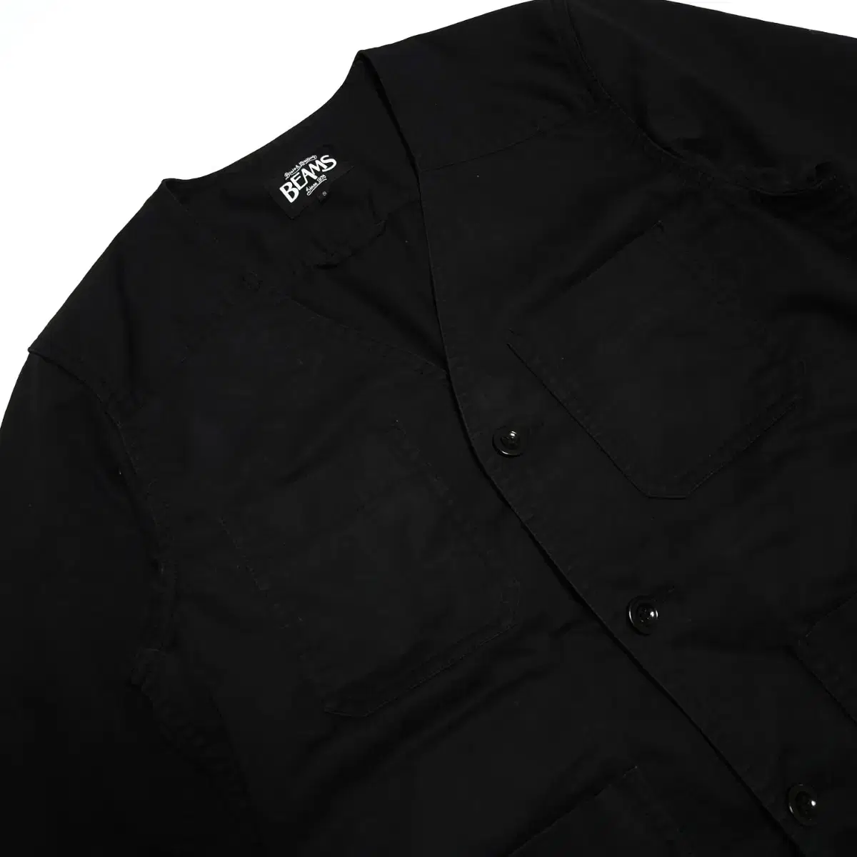 BEAMS Standard Nonkara Work Jacket Black