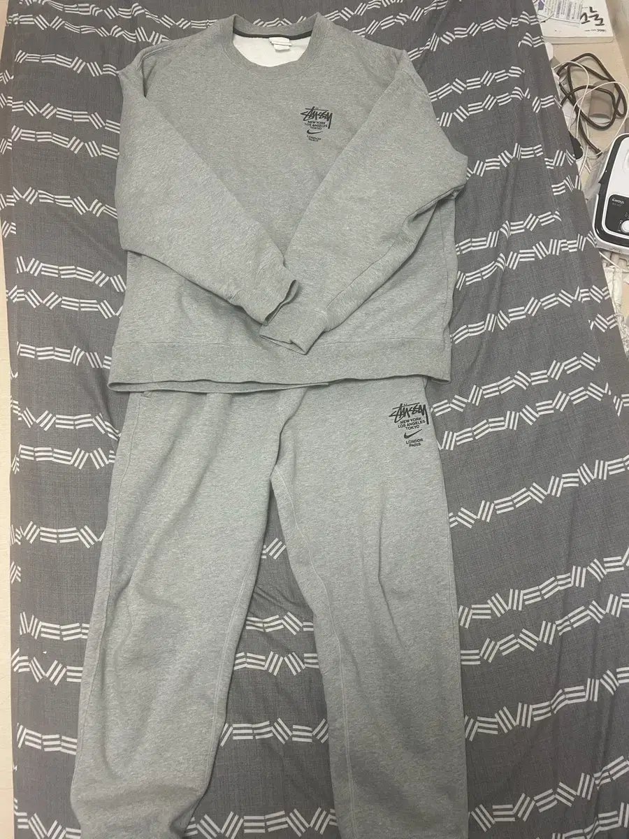 [XL,L]StussyXNike Man to Man Pants Set