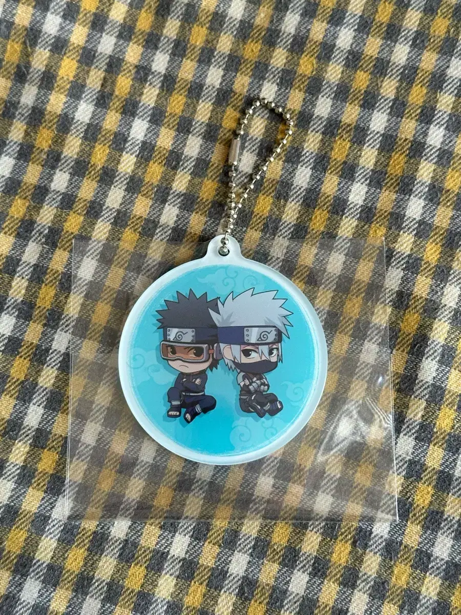 Naruto Chibi Obito Kakashi acrylic keyring