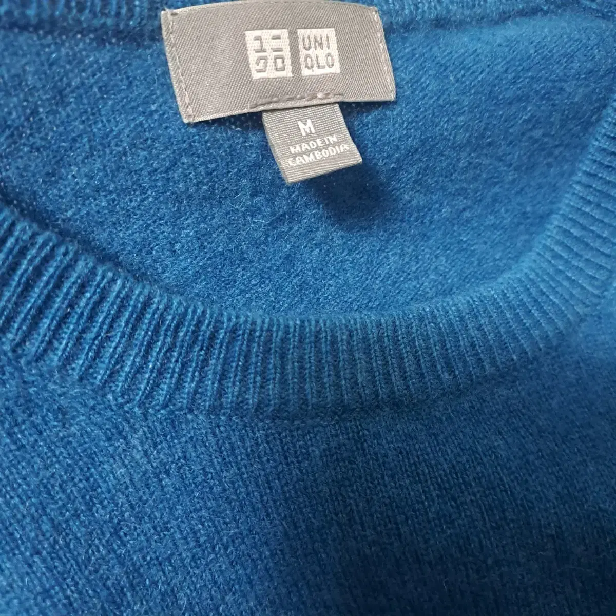 (Superlative)Uniqlo Cashmere100Sweater(M)Men.Crew neck.Round neck.Knit.Long sleeve